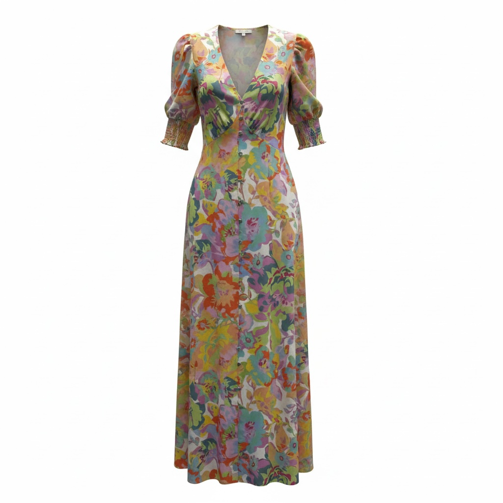 Pre-owned Multi coloured Never fully dressed Dress, Size 10