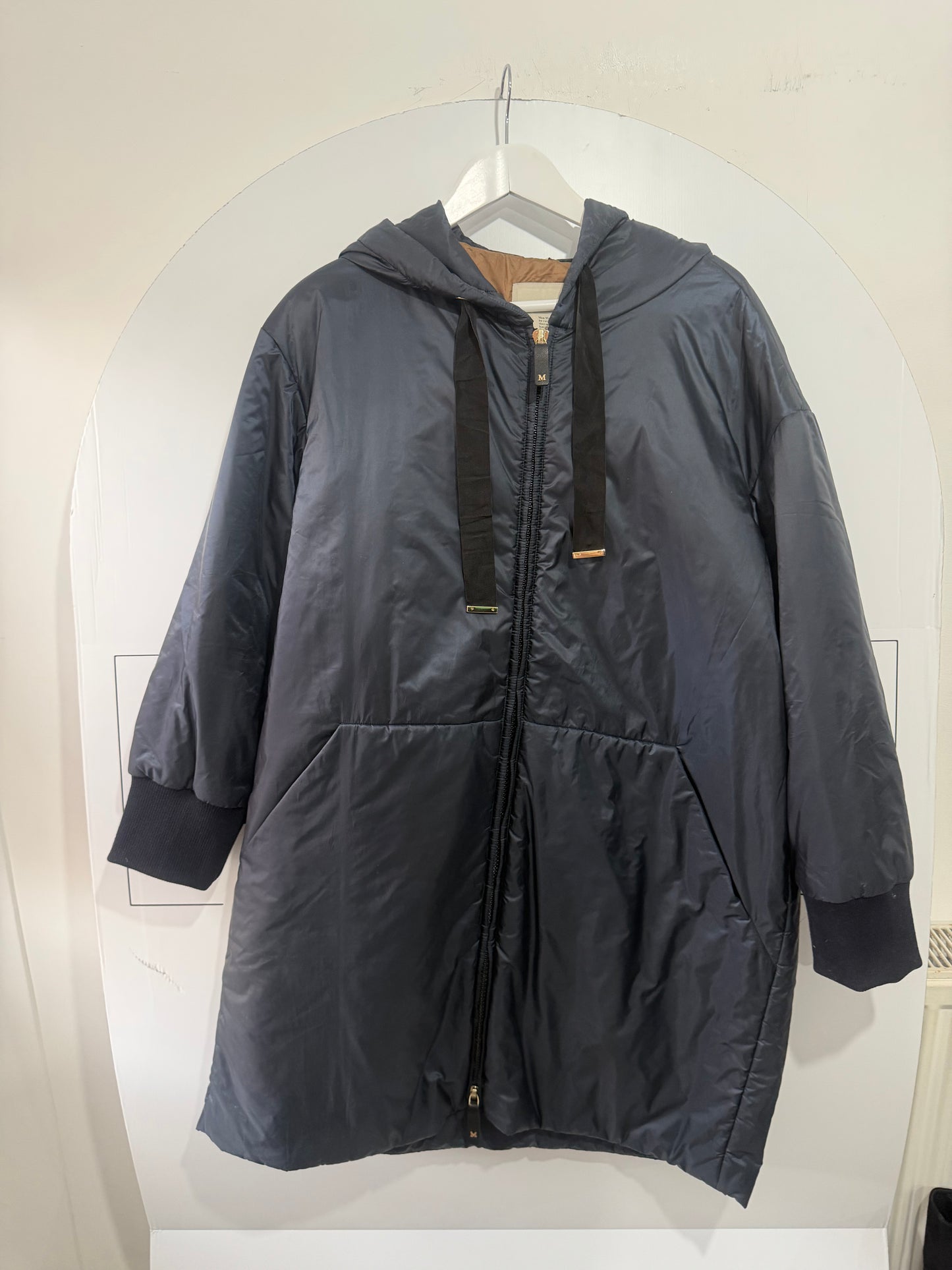 Blue MaxMara Rain Jacket, Size Medium