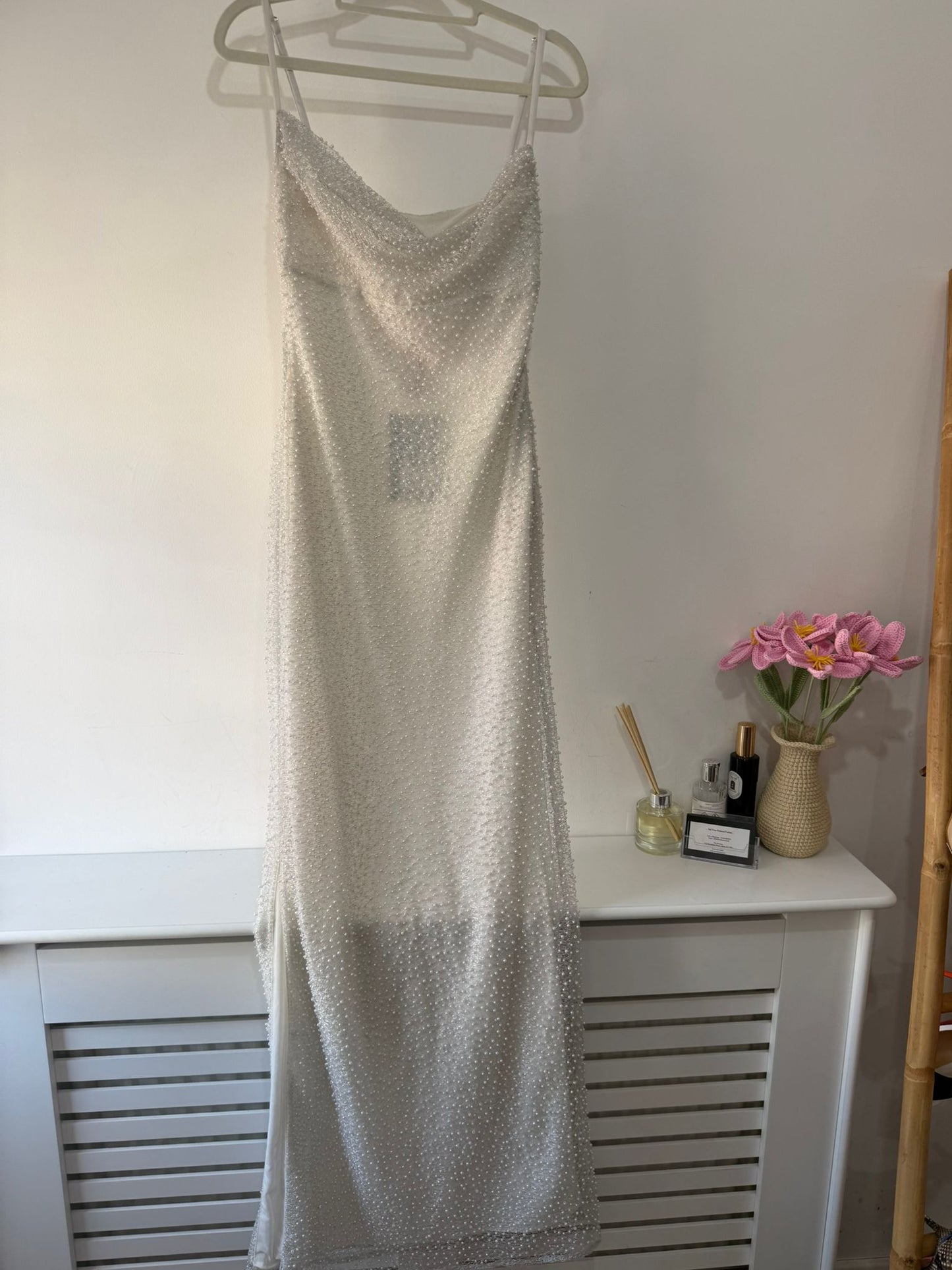 Preloved, Silver Pearl  House of CB Dress, Small