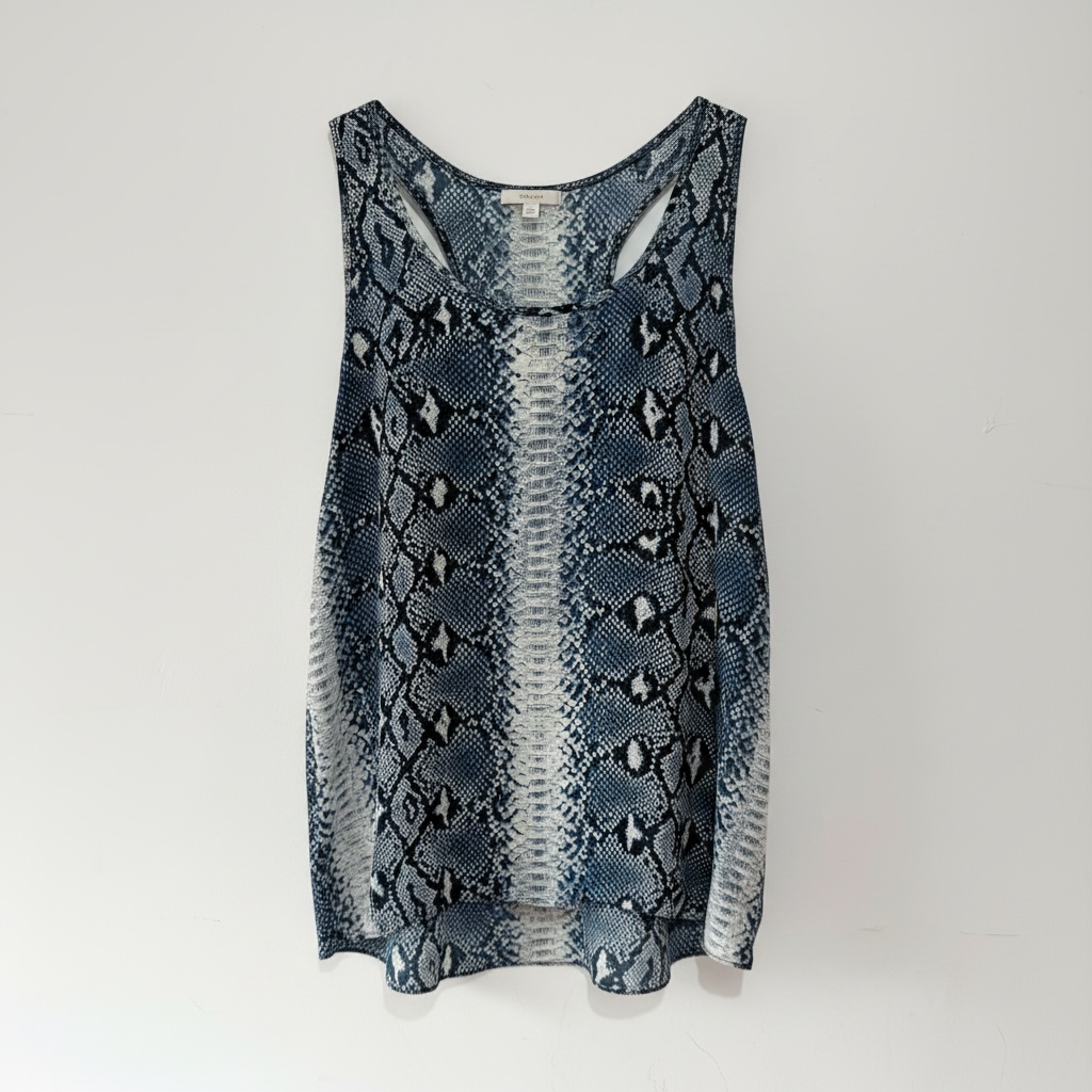 Preloved, Blue Joseph Top, UK 16 Silk
