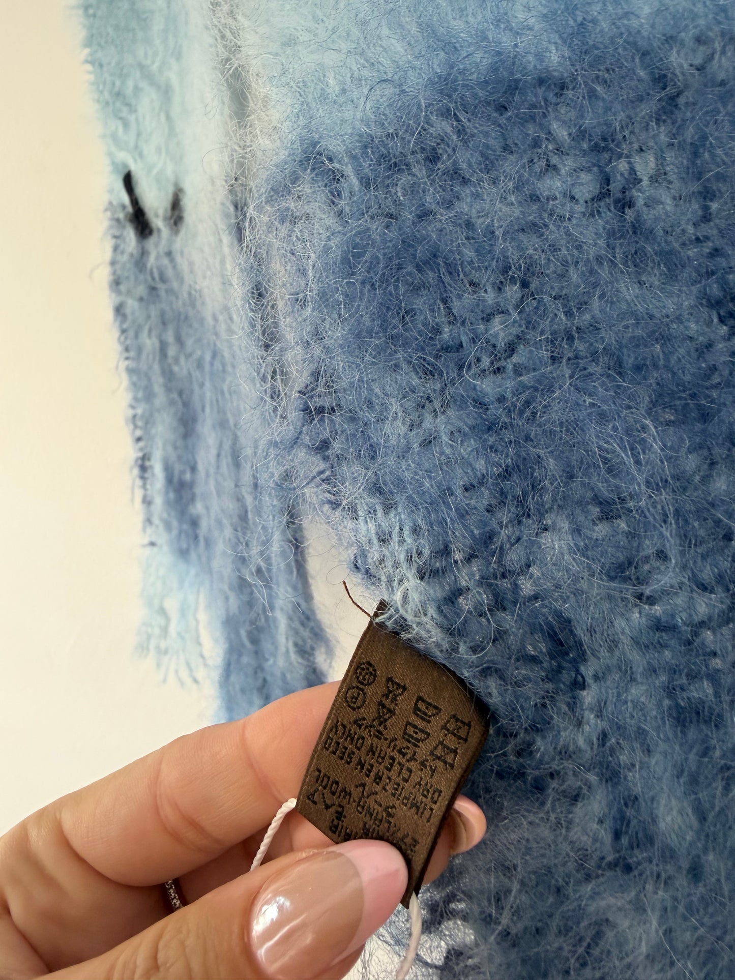 Preloved Loewe Scarf Blue