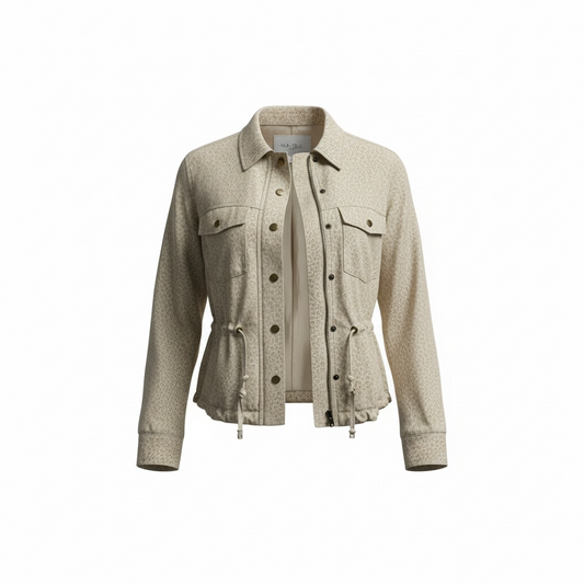 Leopard Beige Rails Jacket, Pre-owned, Size S