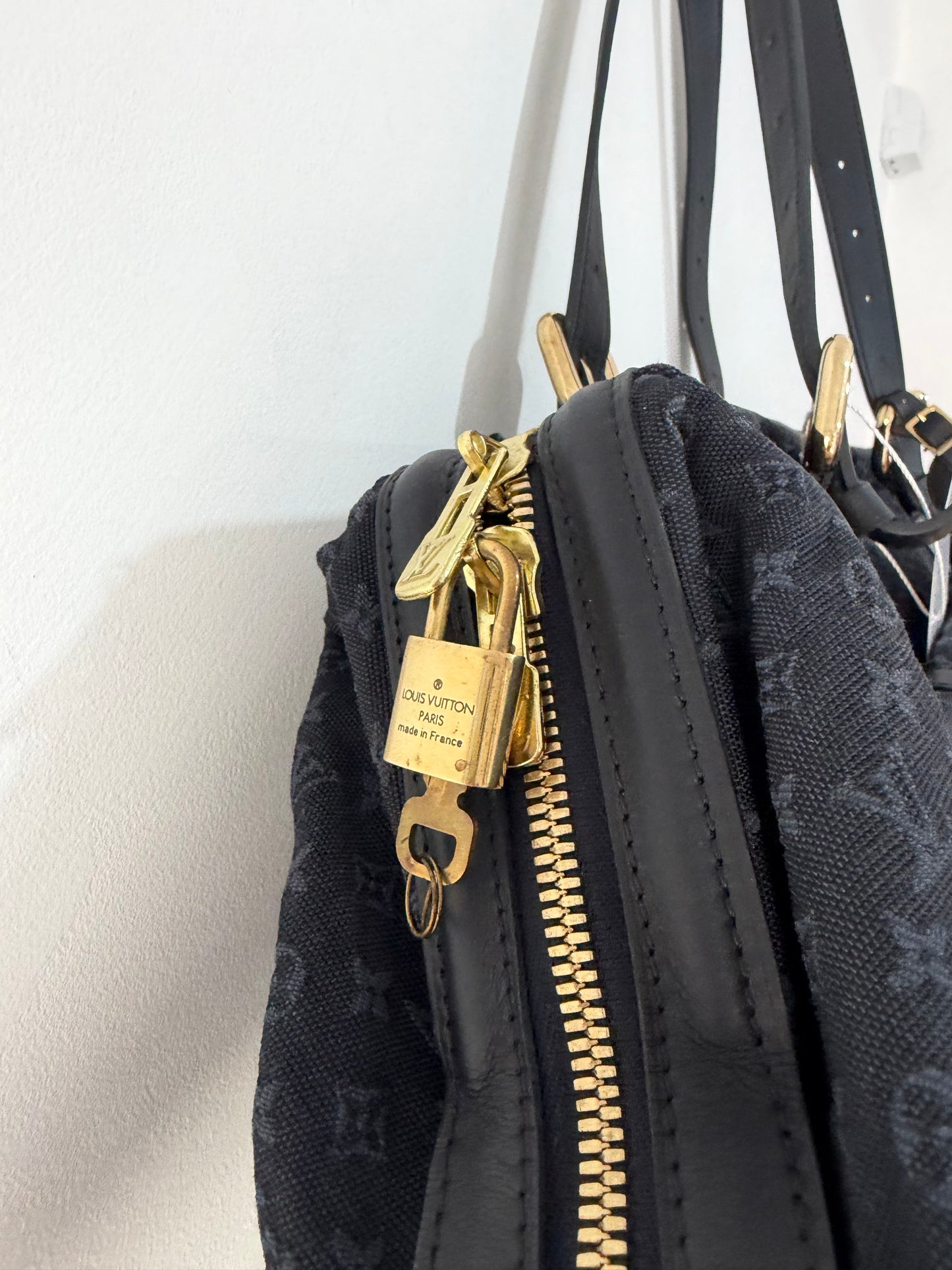 Preloved, Navy Louis Vuitton Denim Keepall, Josephine