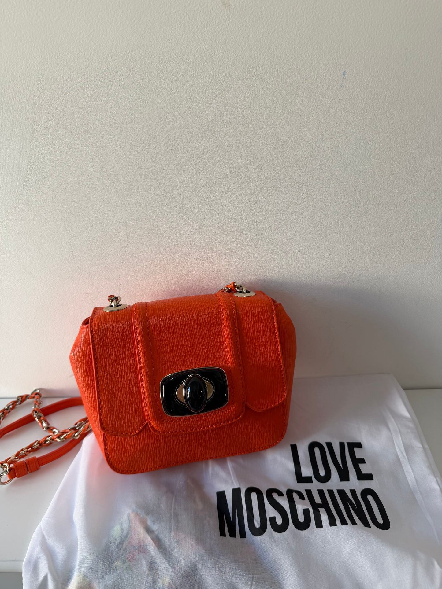 Orange Love Moschino Bag