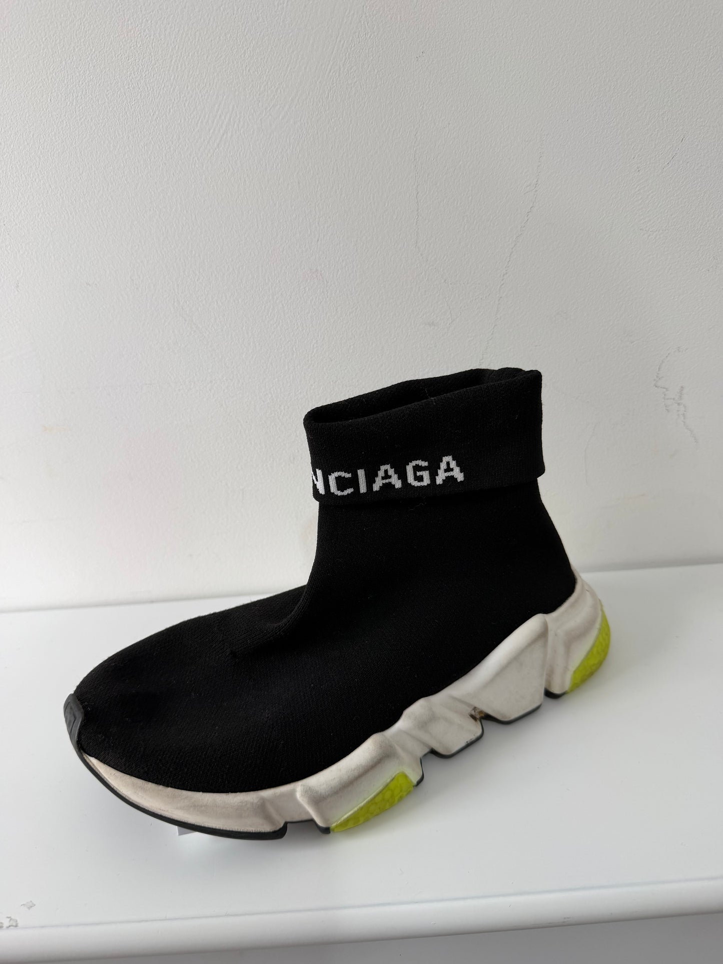 Preloved, Black Balenciaga Trainers, Size 35 (UK 2)