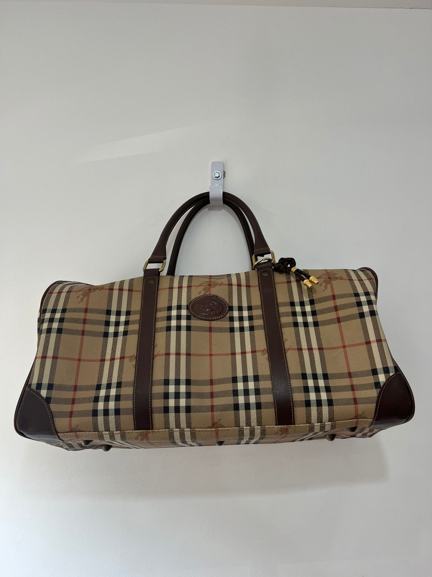 Pre loved tartan Burberry Bag