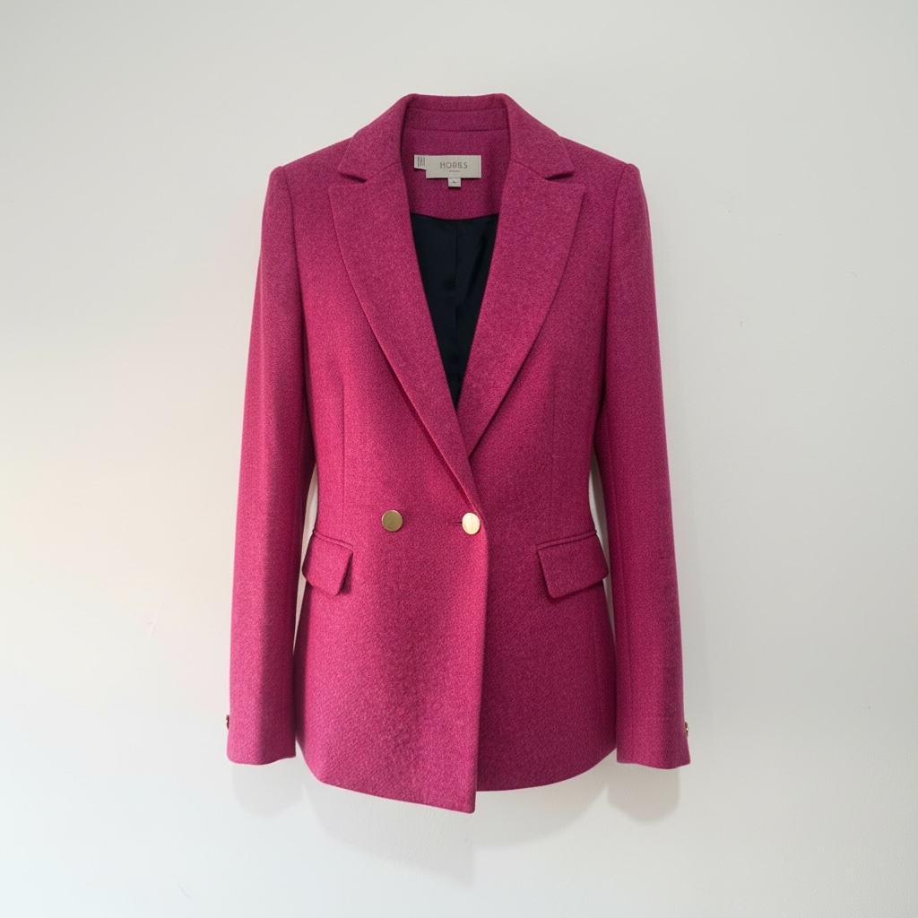 Pre-owned, Pink Hobbs Wool Blazer, Size 8