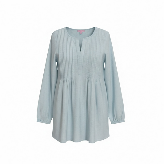 Pre-owned, Blue Calypso Boho Blouse, Size S/M