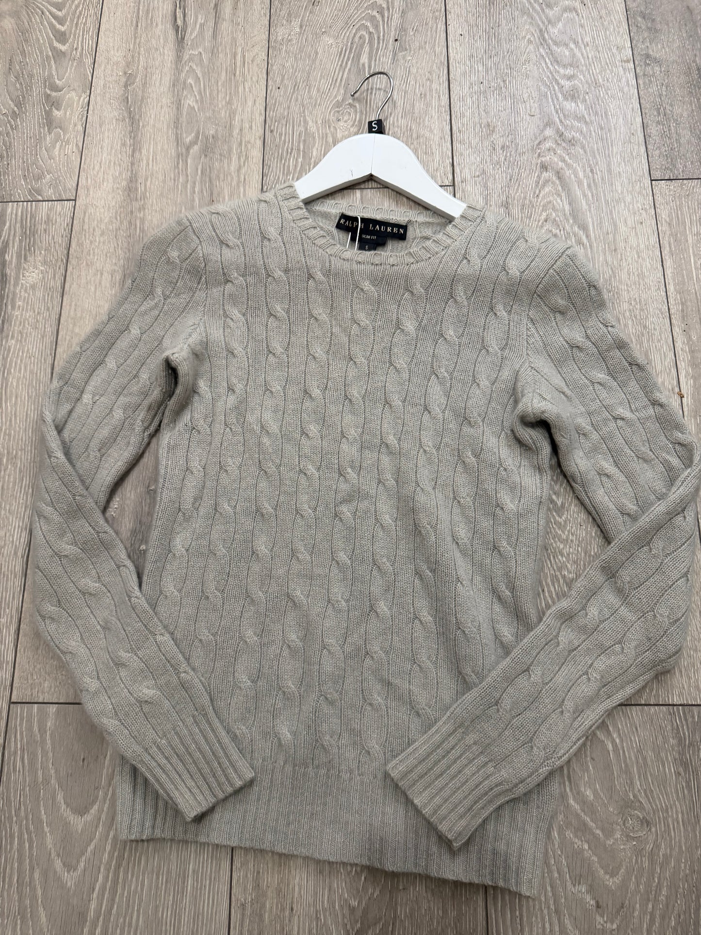 Grey Ralph Lauren Cashmere Jumper, Size S