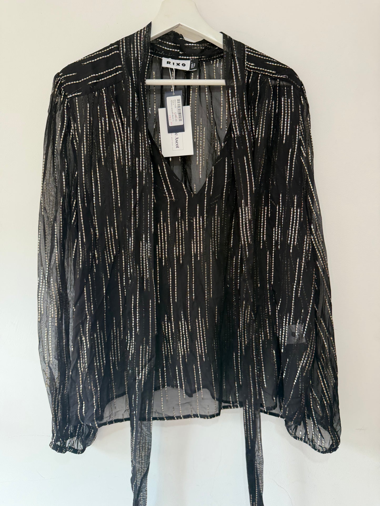 Preloved BNWT Black Rixo Blouse, 14