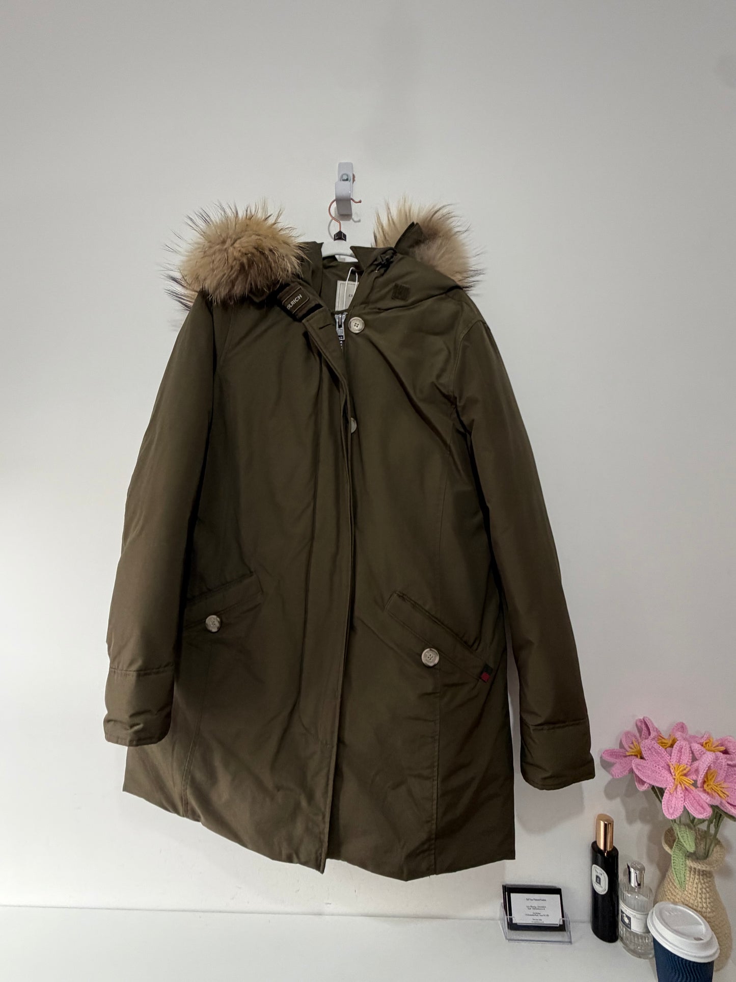 Preloved Woolrich Coat Size L Green