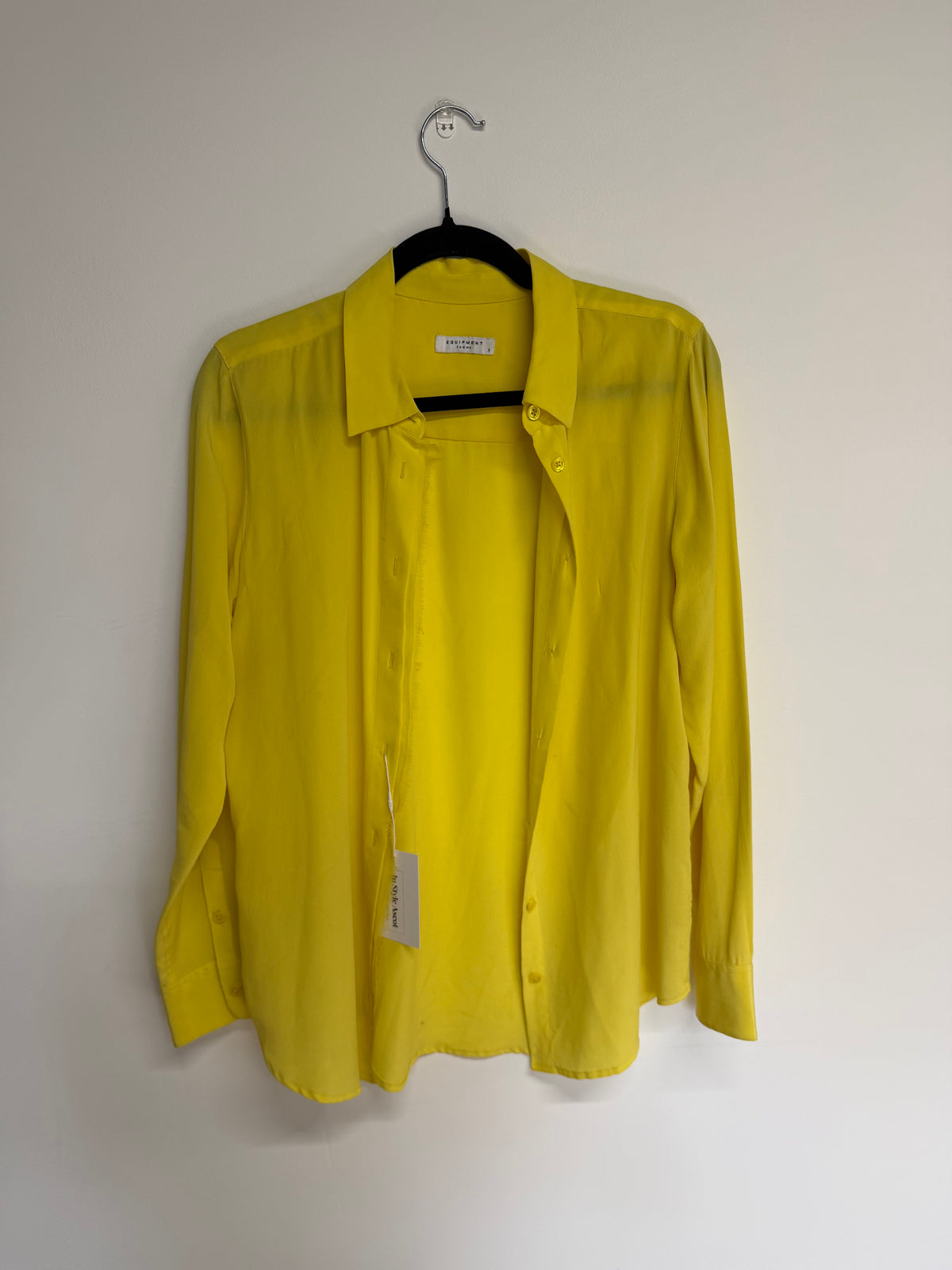 Preloved Equipment Femme Blouse Size Small Yellow
