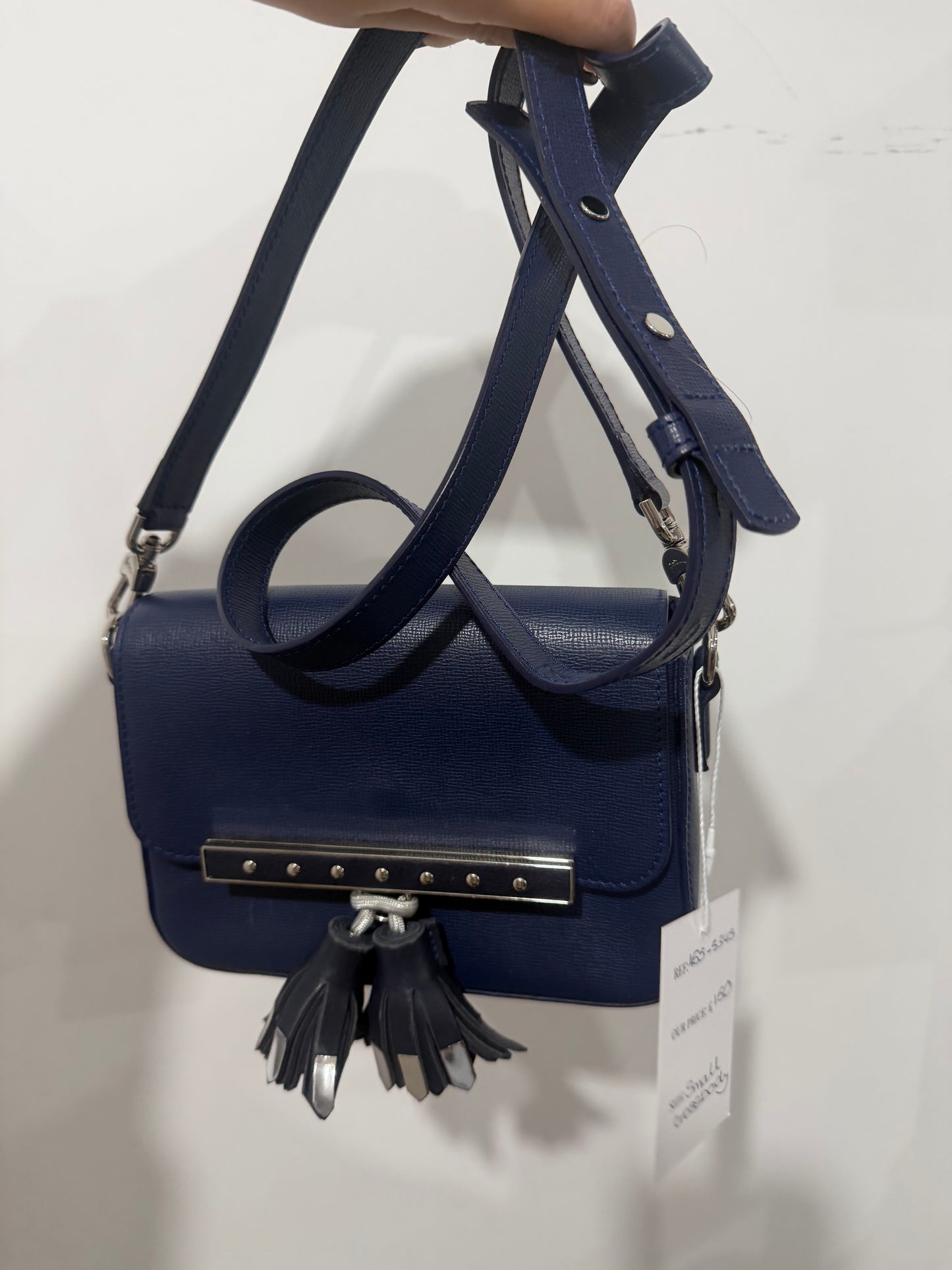 Navy Longchamp Crossbody Bag, Small