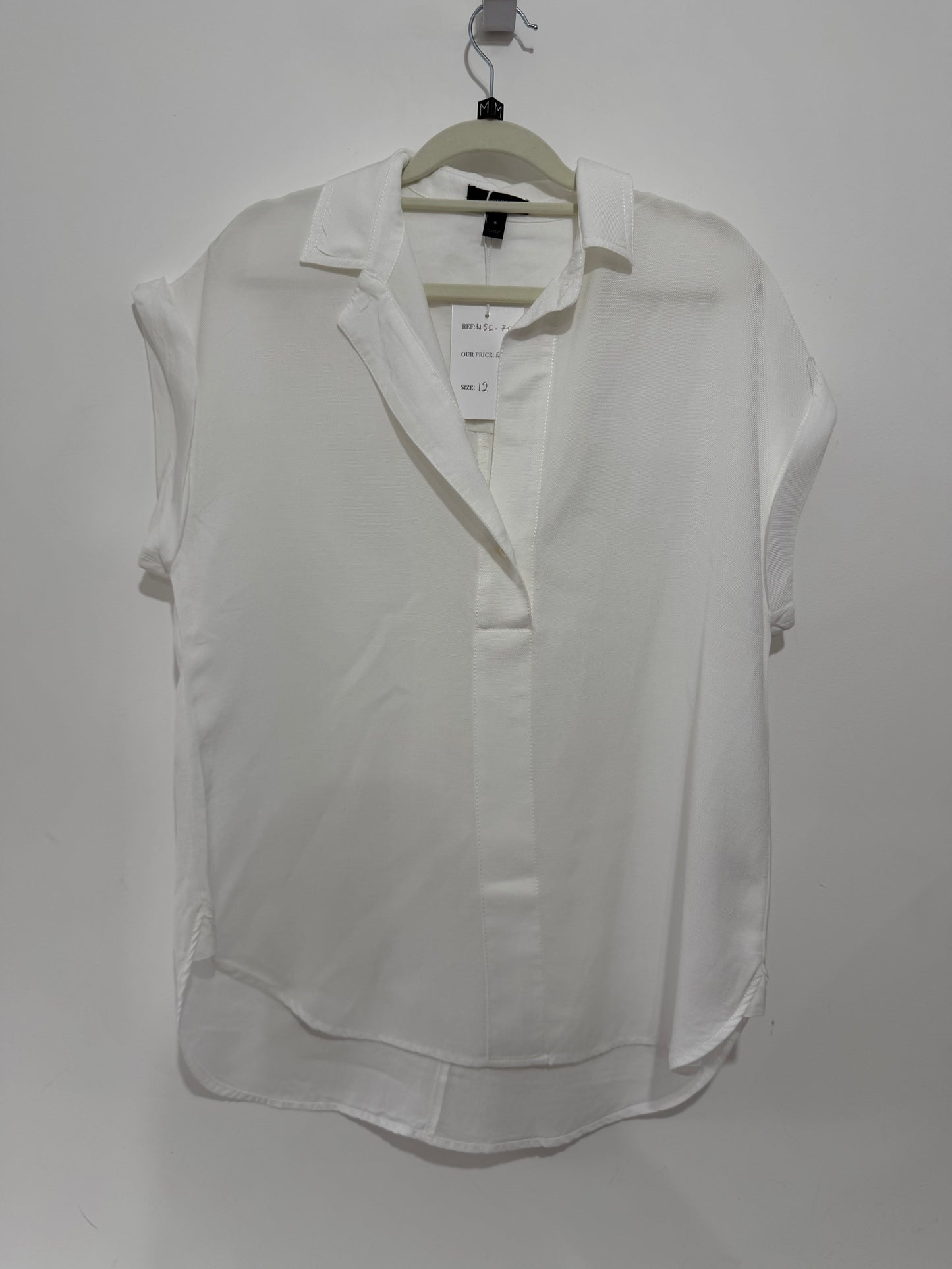 Pre-owned, White J Crew Shirt, Size UK 12