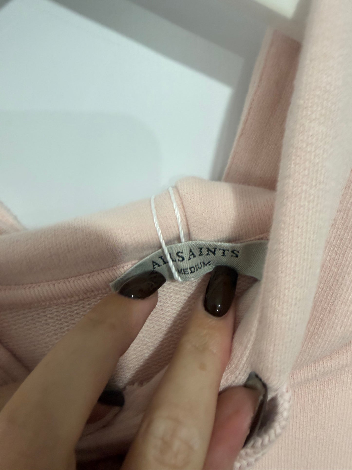 Pink All Saints Hoodie, Oversized M