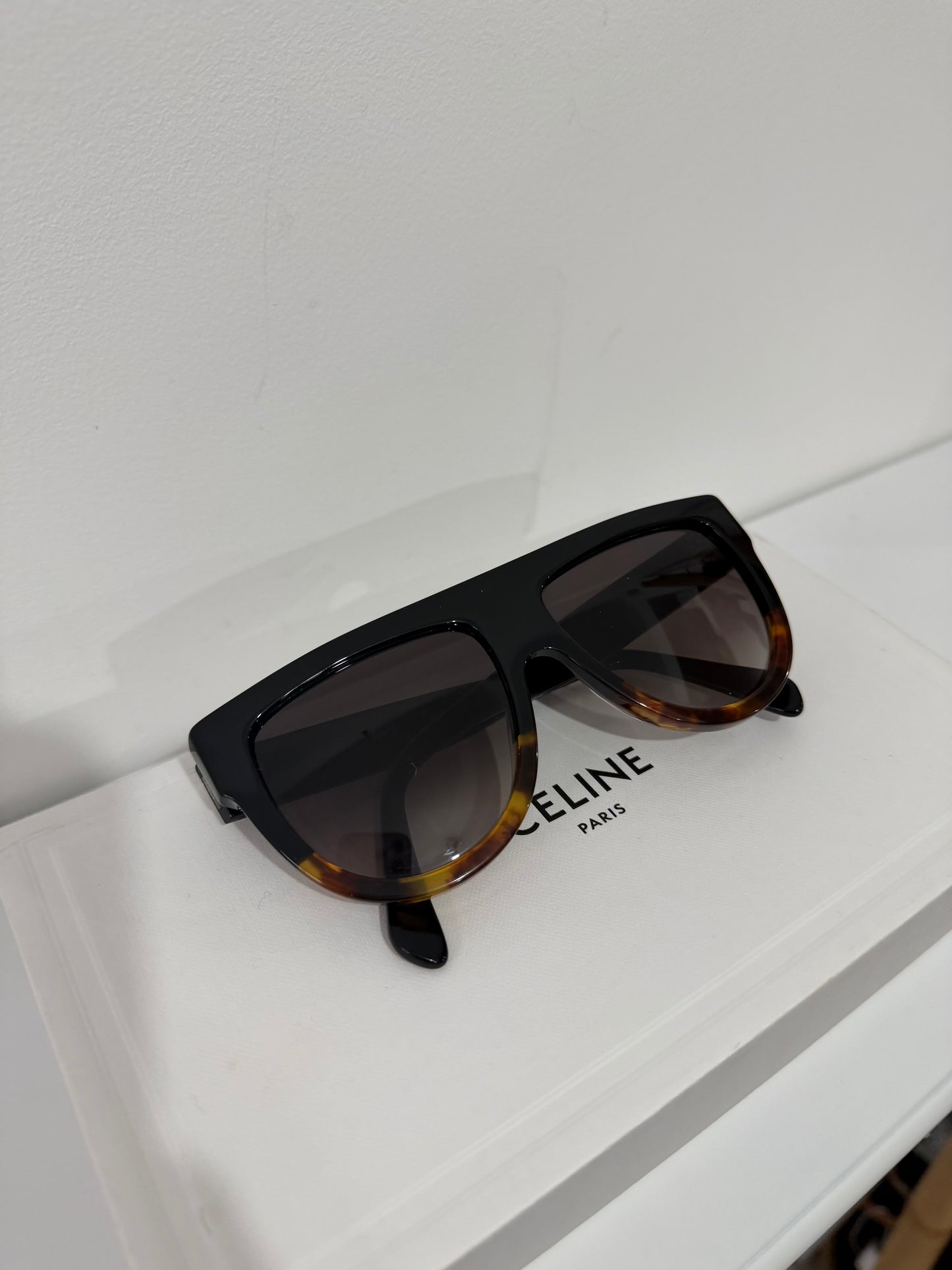 Pre-owned, Black and Tortoise Celine Sunglasses