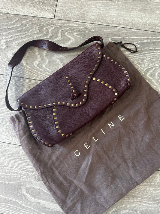 Brown Studded Celine Handbag