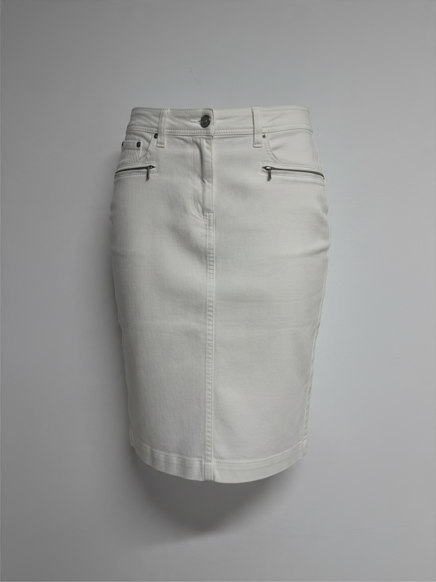 Preloved BNWT Marc Cain Skirt Size 12 White