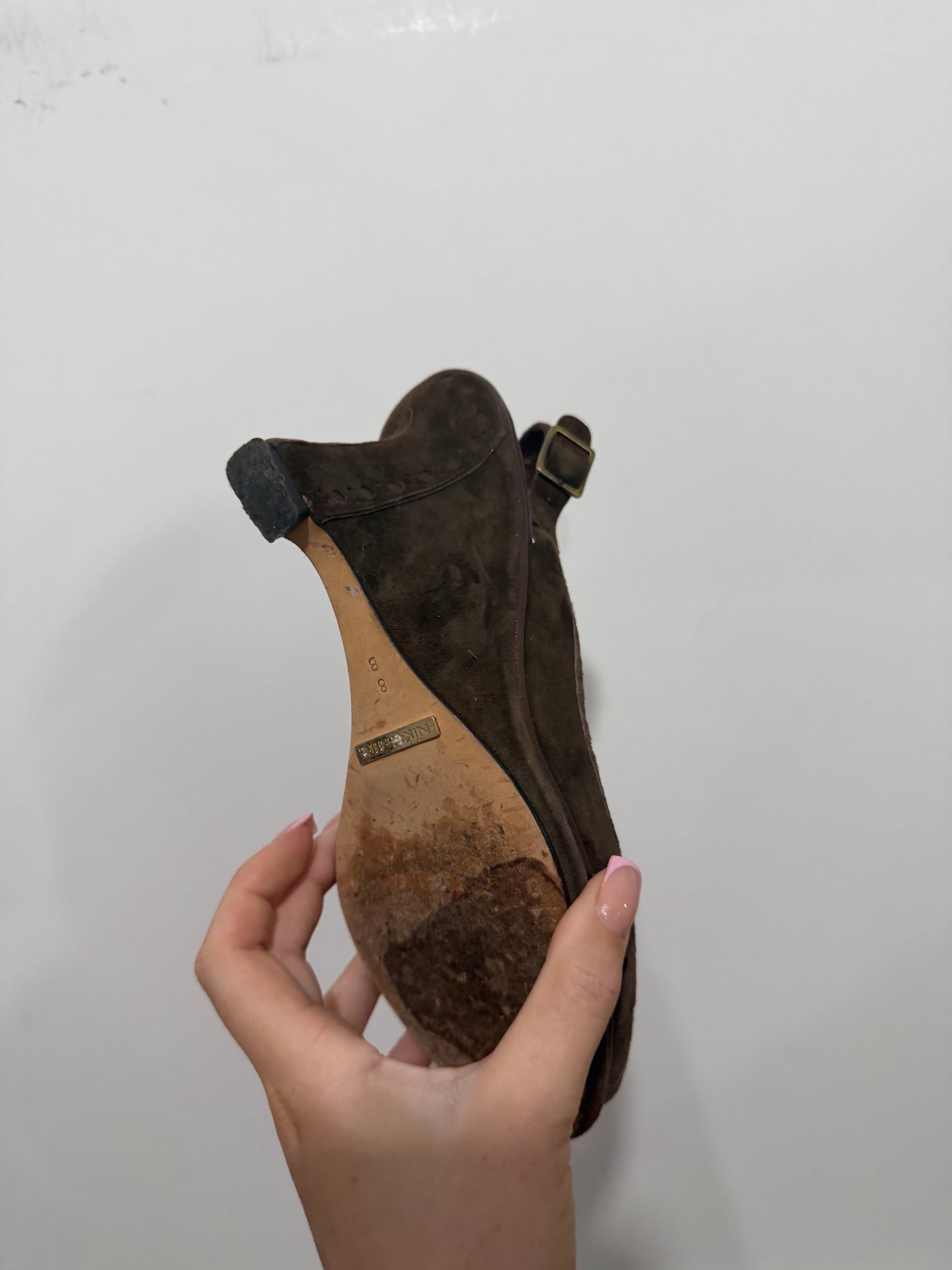 Brown Suede Cole Haan Shoes, Size 5.5