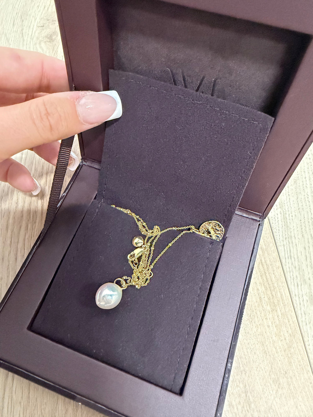 Preloved Monica Vinader Jewellery - Necklace Gold hardware with pearl