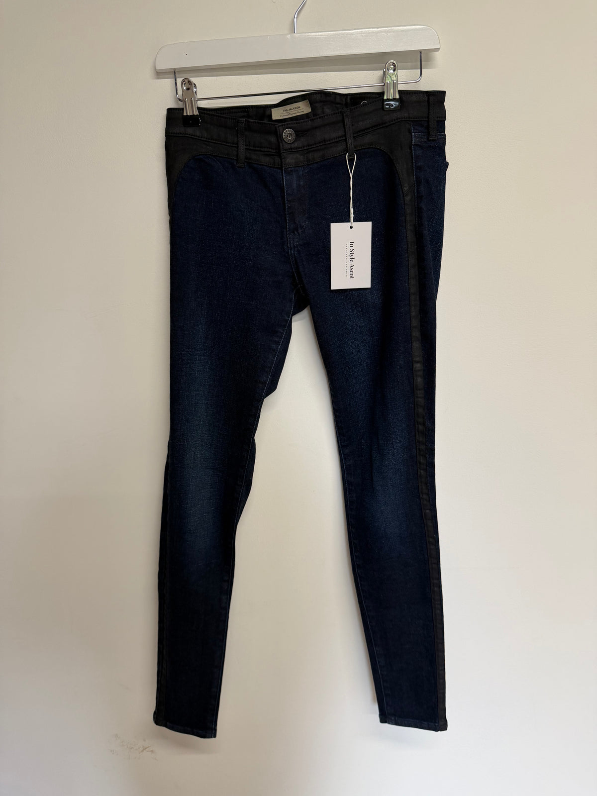 Preloved AG Denim Jeans Waist 27 Blue and Black