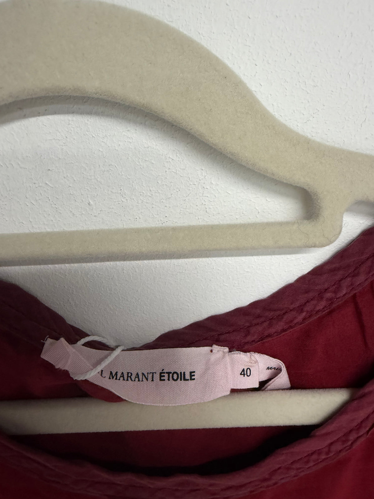 Preloved Isabel Marant Étoile Dress EU 40 Burgundy