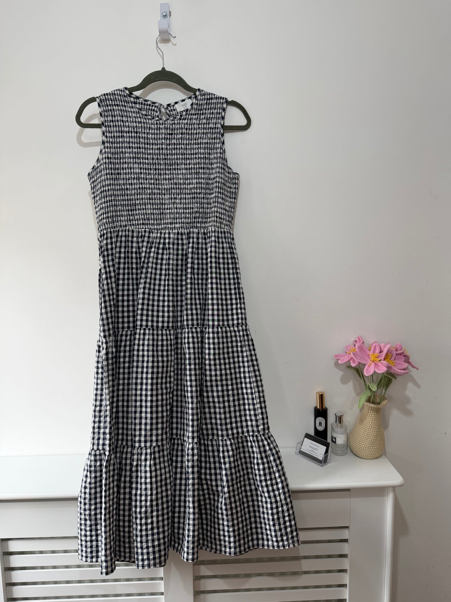 Preloved 3six5 Dress 12 Black and white check