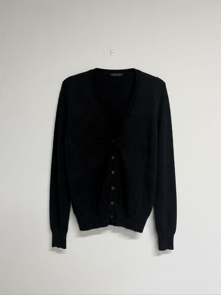 Preloved Pure Collection Cashmere Cardigan Size UK 12 Black