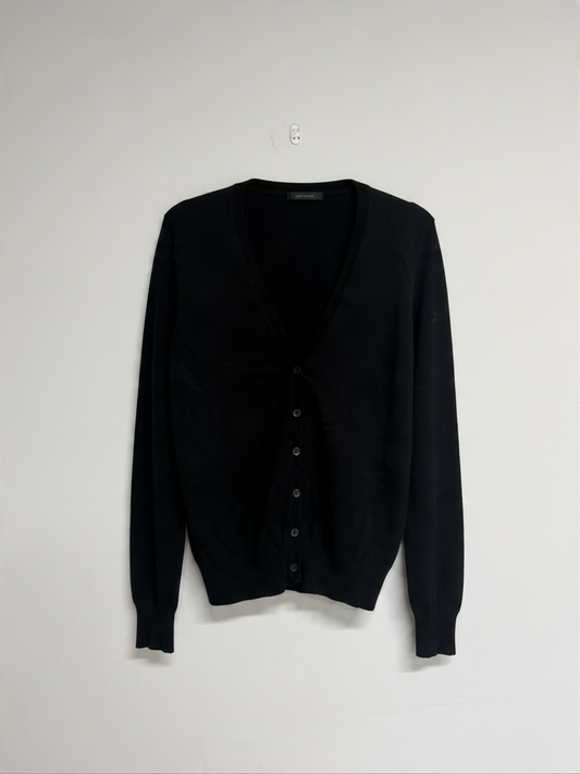 Preloved Pure Collection Cashmere Cardigan Size UK 12 Black