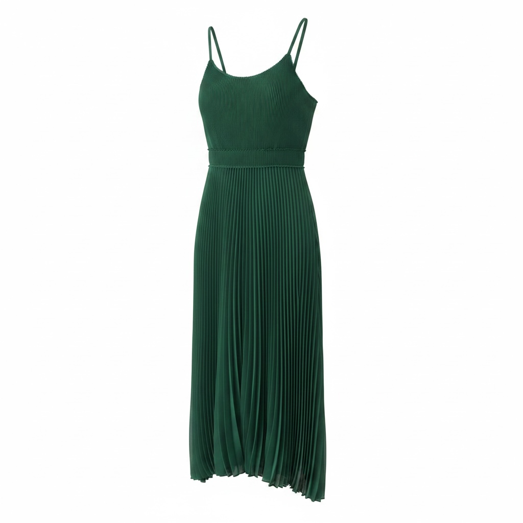 Preloved Green Massimo Dutti Dress, Size 12