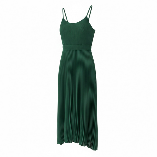 Preloved Green Massimo Dutti Dress, Size 12