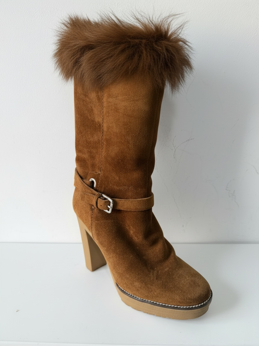 Preloved Ralph Lauren Boots Size 5.5 Brown
