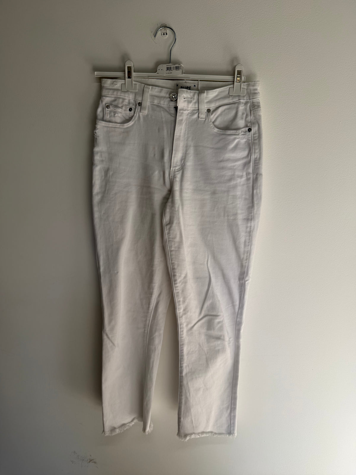 Preloved Paige Jeans Waist 26 White