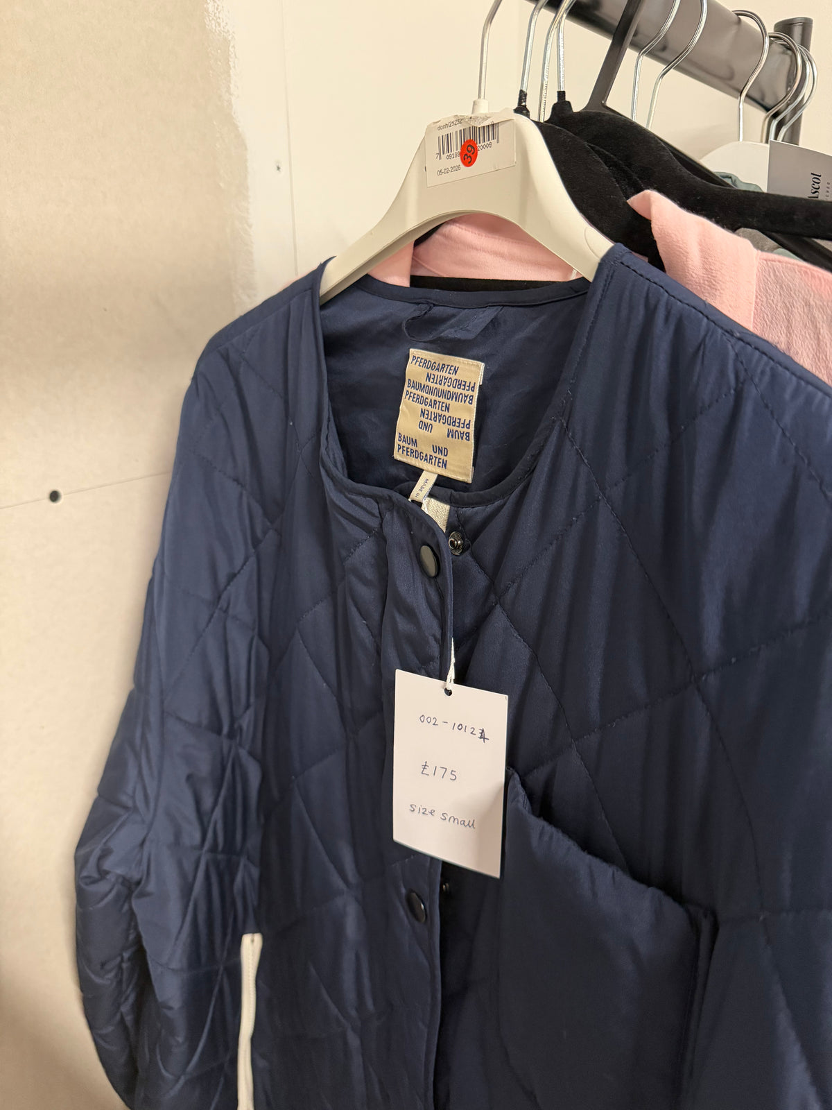Preloved Puffer Coat Small Navy
