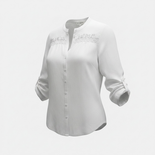 Preloved, White Hale Bob Blouse, L, BNWT