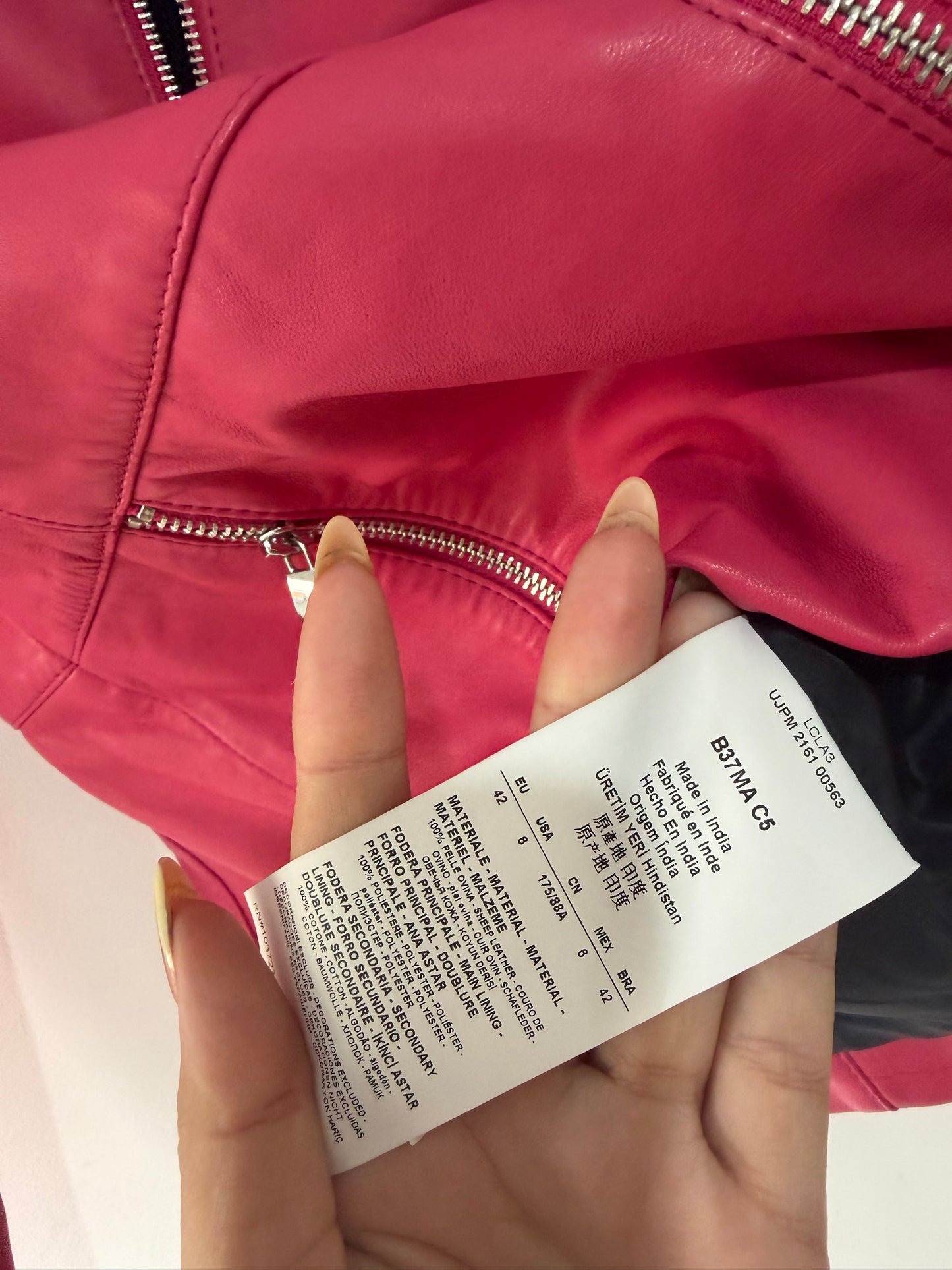 Preloved Pink Armani Jeans Jacket, 10
