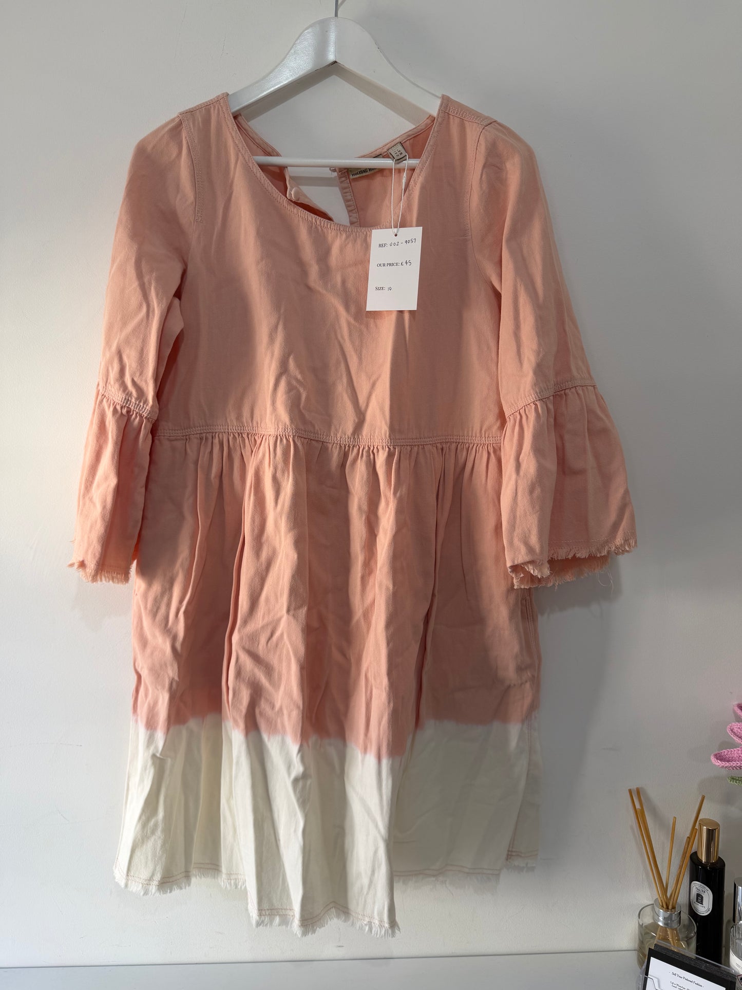 Preloved, Pink Holding Horses Dress, 10