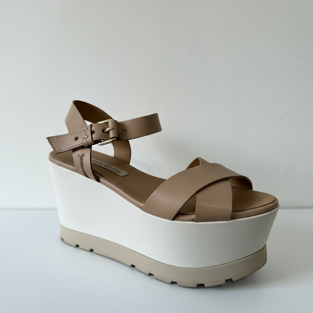 Pre-owned, Nude Manufacture d'essai Platform Shoes, Size 6