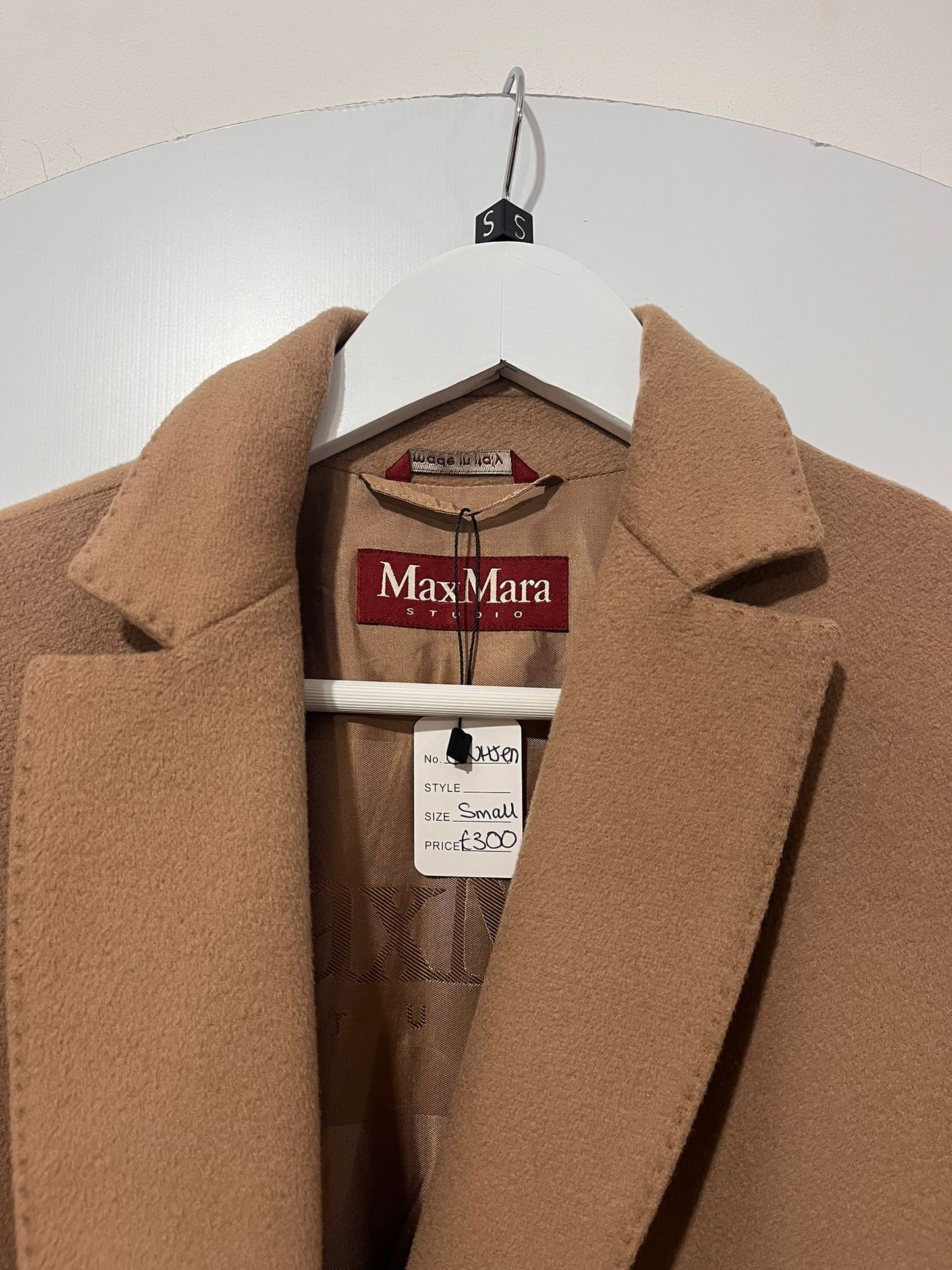 Beige/Camel Max Mara Coat, Small