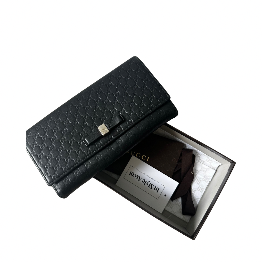 Gucci Black Wallet Purse