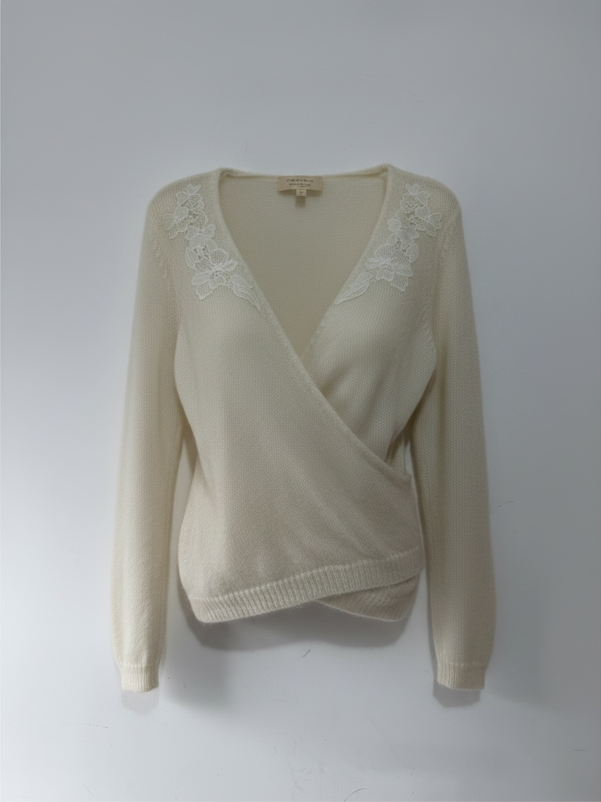 Preloved La Maille Suzanne Jumper Medium Cream