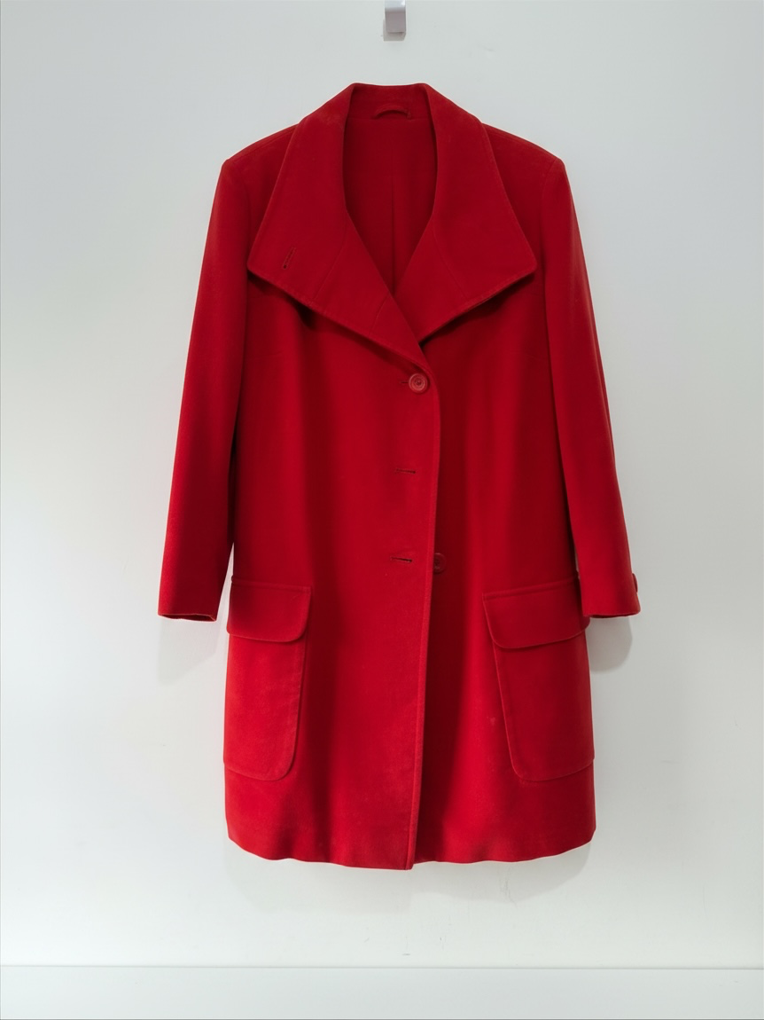 Preloved TOAST Coat Medium Red