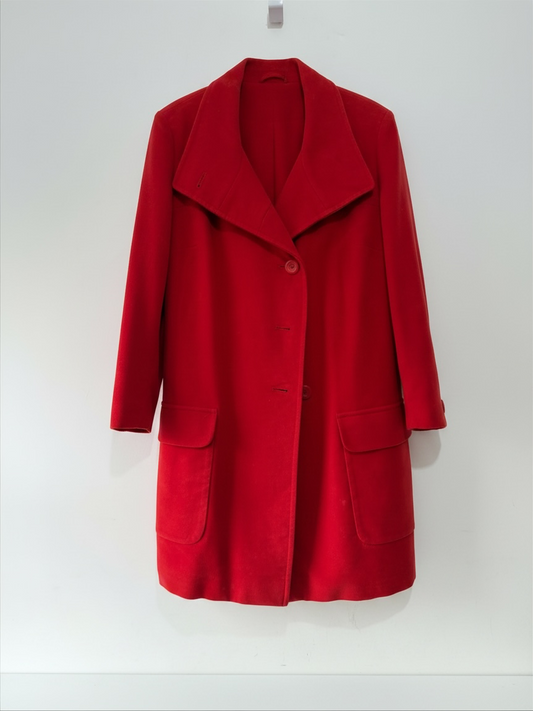 Preloved TOAST Coat Medium Red
