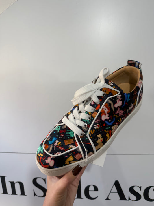 Unisex Pattern Christian Louboutin Sneakers, Size 42.5