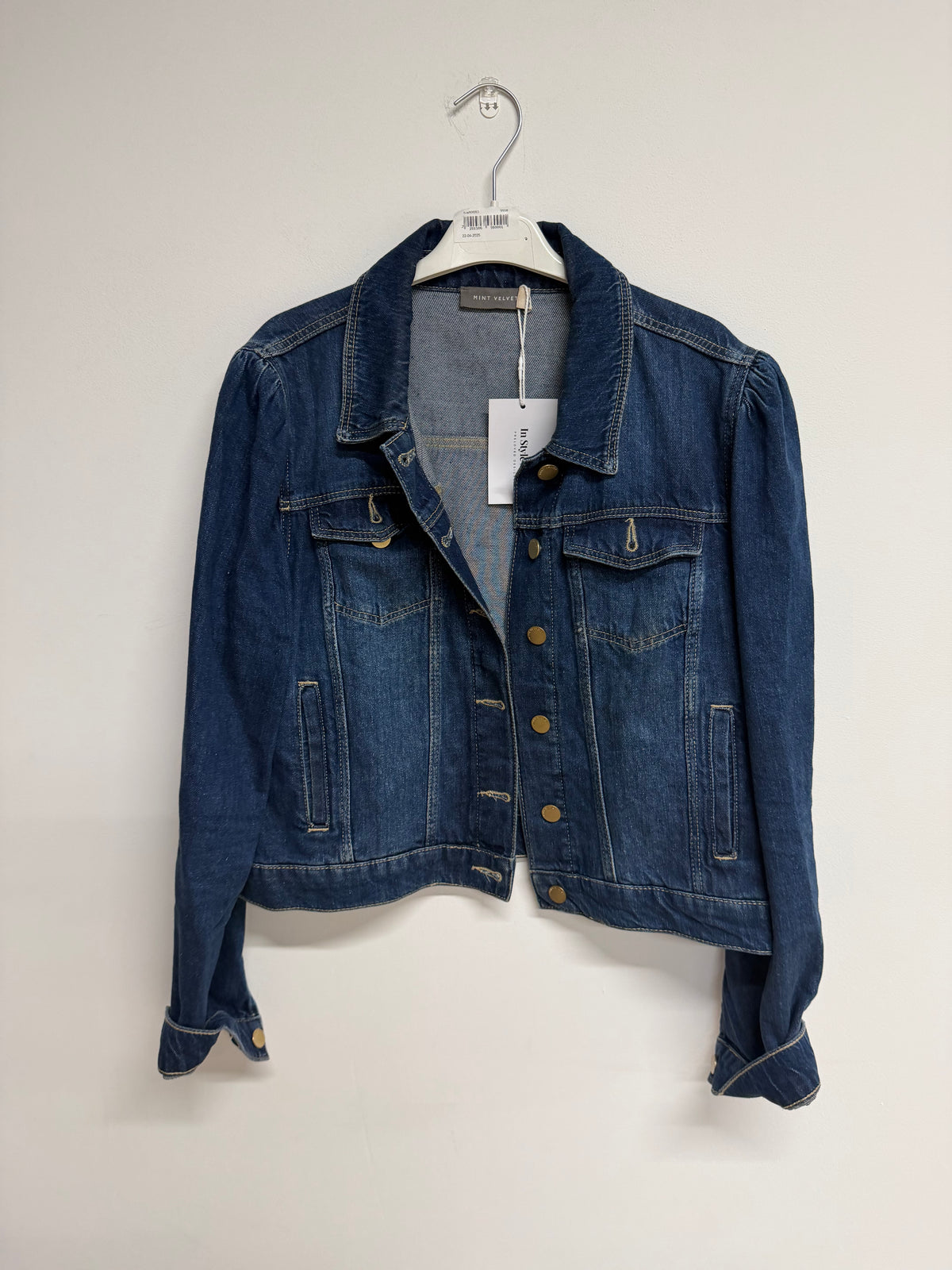 Preloved Mint Velvet Denim Jacket Size XL Blue