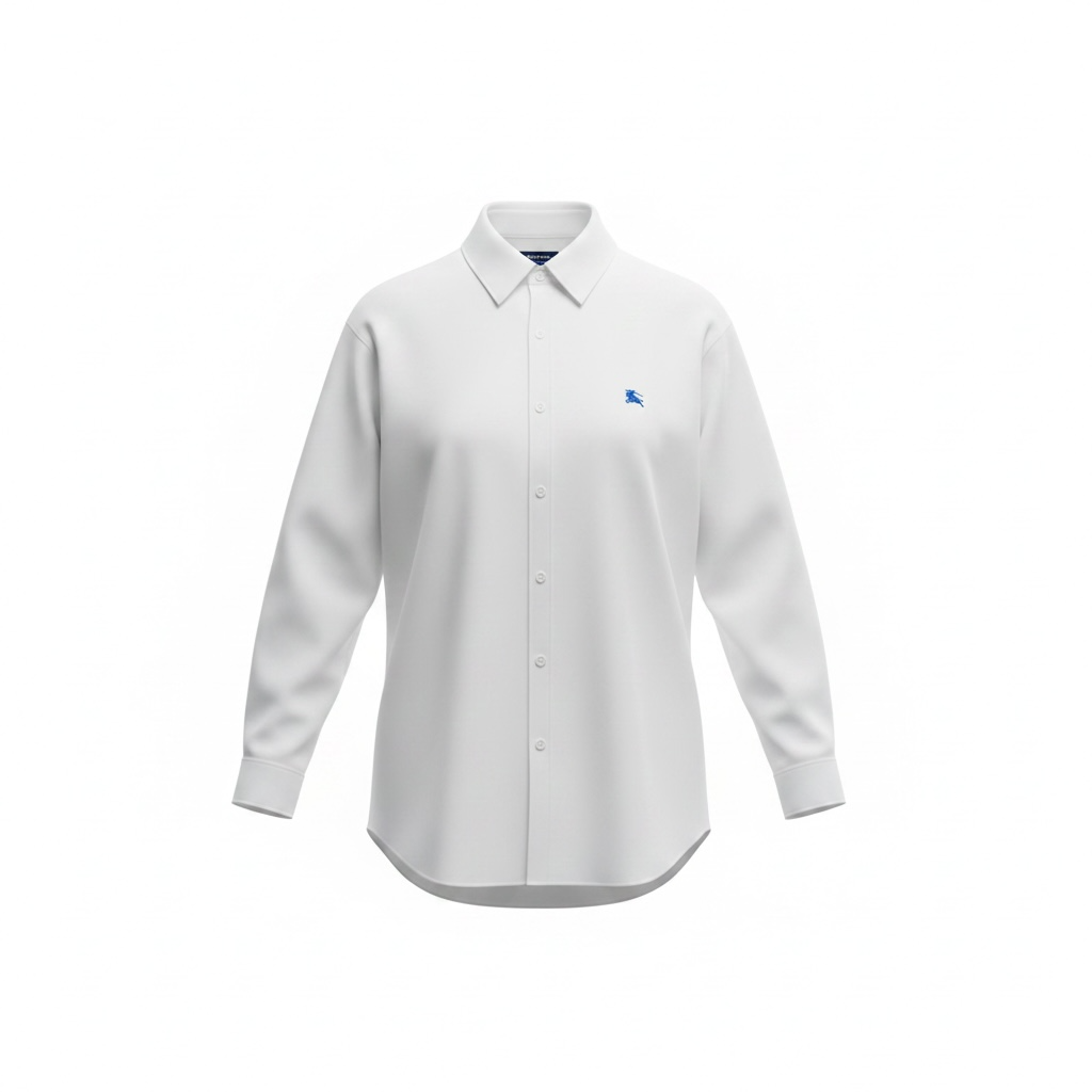 Preloved White Burberry Shirt Brand New, Size 42 Mens Large