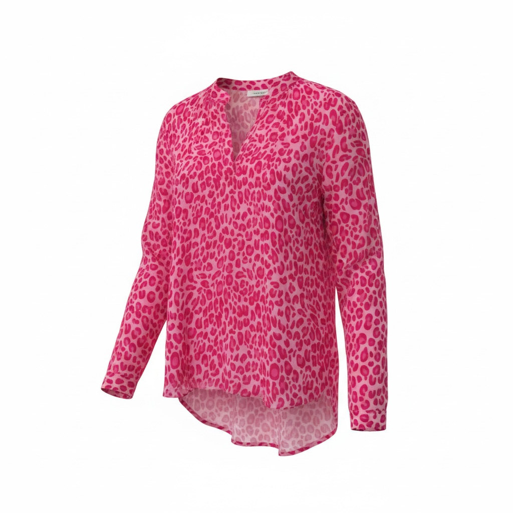 Preloved Pink Leopard BNWT Primrose Park Blouse, L