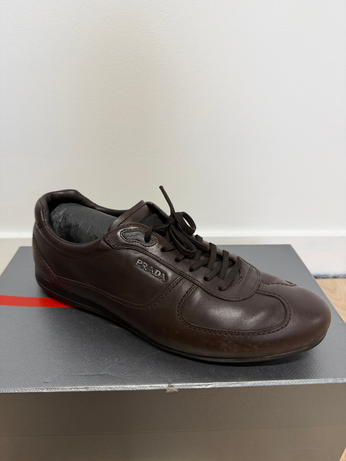 Preloved Prada Shoes Size 8.5 Brown