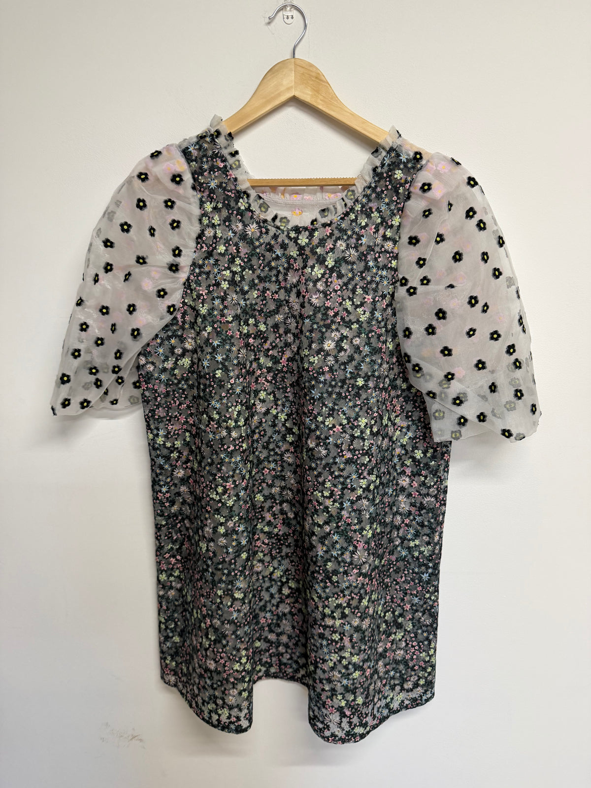 Preloved Munthe Dress Size 36 Uk 8 White floral