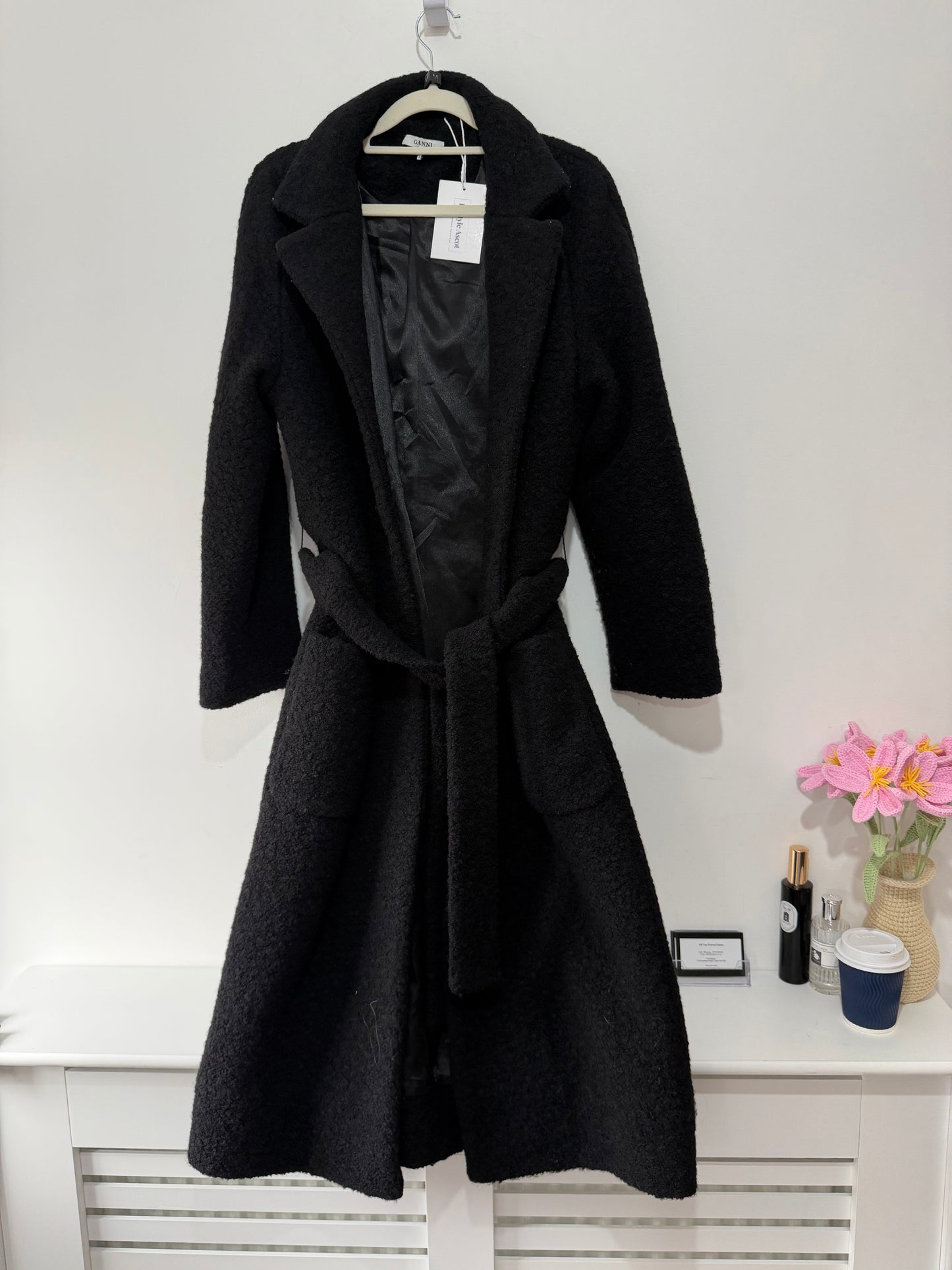 Preloved GANNI Coat Size 10-12 Black